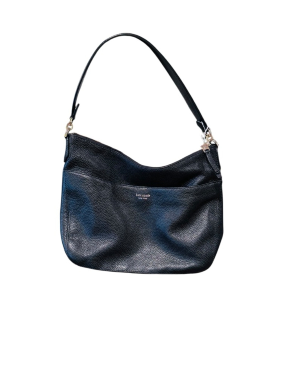 Women's Kate Spade Black Leather Shoulder Bag One Size 10x12 - Picture 2 of 10